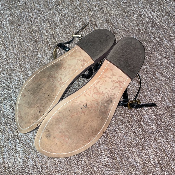 Sam Edelman Gigi Thong Sandal Black Boa - Picture 3 of 4